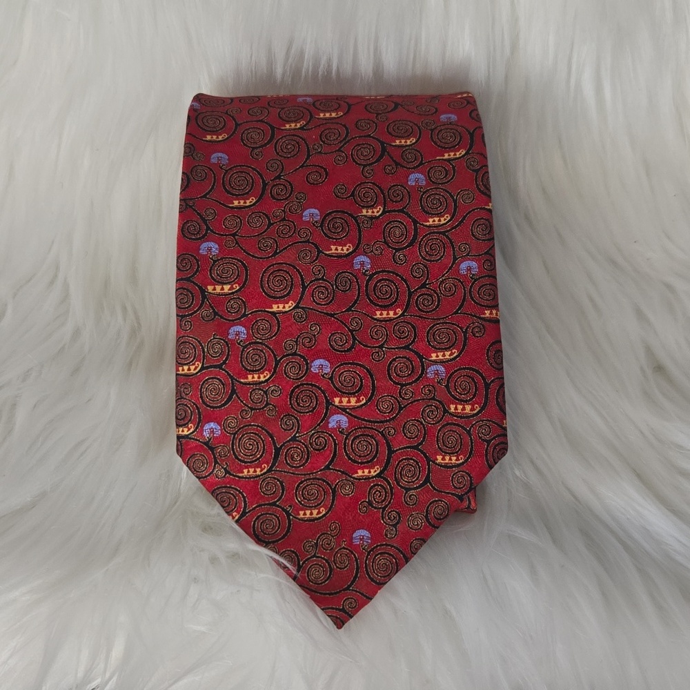 Gustav Klimt tie Boxelder Inc Red